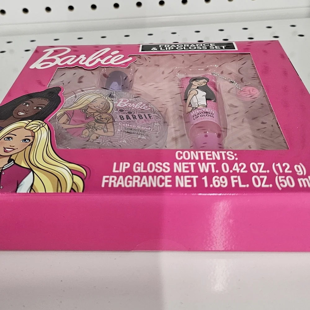 Barbie Fragrance & Lip Gloss Set - Pink